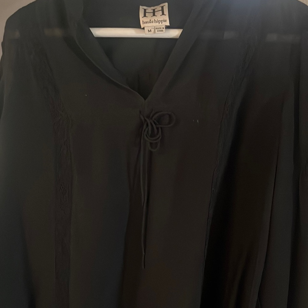 Haute hippie sheer blouse m